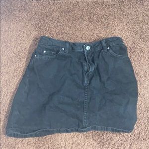 black denim skirt
